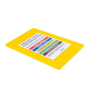 Professional Large Chopping Board Catering Food Prep Cutting Colour Coded YELLOW