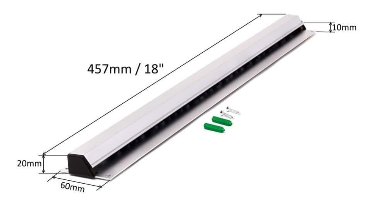thumbnail image 2 of 48 Tab Grabber Bill Holder - Satin Anodized Aluminum, 120cm, For Bars, Pubs, Restaurants 2 of 14